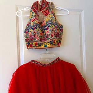 Sherri Hill Red Homecoming 2 piece